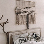 Панно Современный Гобелен ручная работа Туманное Утро варинант исполнения - 3 | Loft Concept в Твери