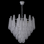 Люстра с подвесками из рифленного стекла в форме капель Textured Glass Chandelier варинант исполнения - 17 | Loft Concept в Твери