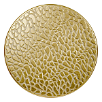 Журнальный столик с конусообразной основой и текстурной поверхностью золотого цвет Ethnic Metal варинант исполнения - 1 | Loft Concept в Твери