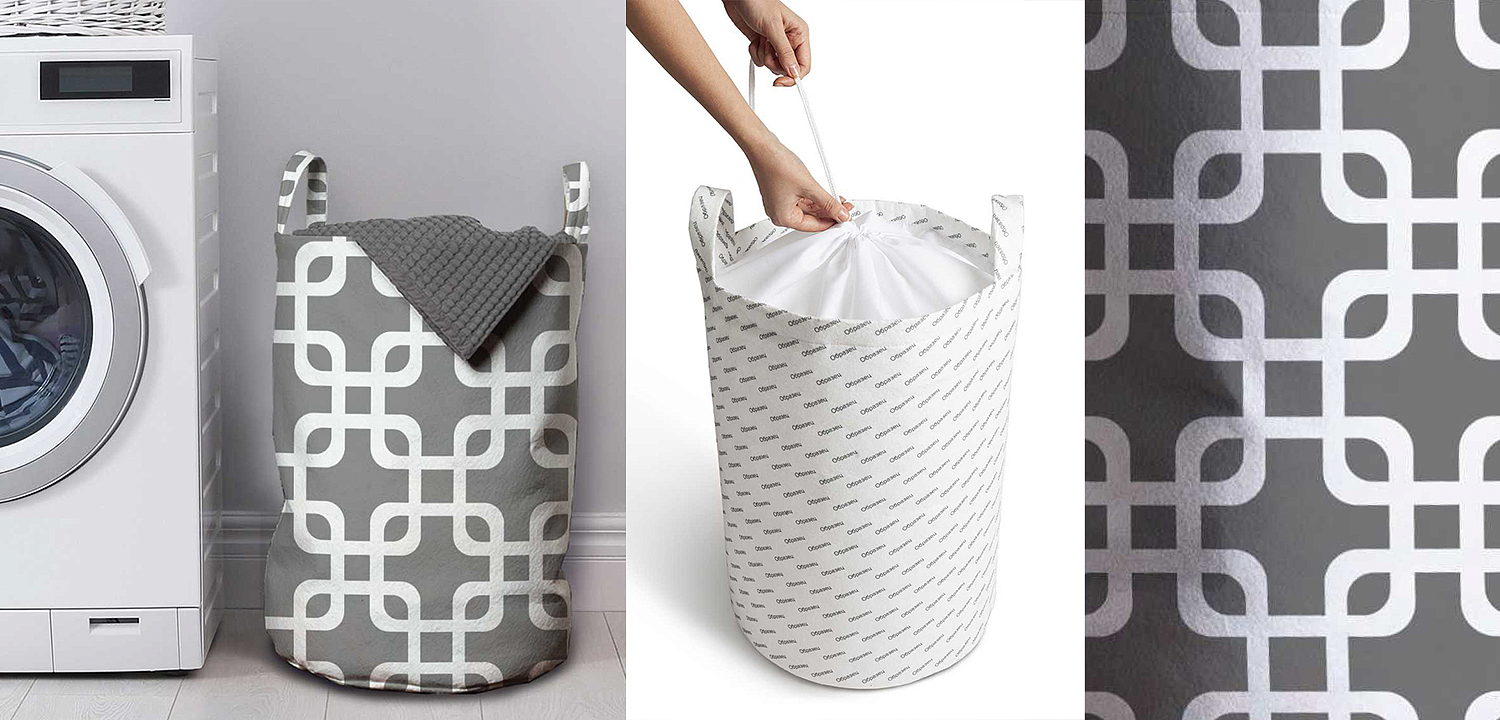 Корзина Squares on Gray Basket Корзина Squares on Gray Basket - Loft-Concept в Твери