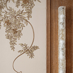 Обои с вышивкой ручной работы Deco Wisteria ﻿Midas colourway on Liso Pearl wool sateen варинант исполнения - 5 | Loft Concept в Твери