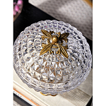 Конфетница из прозрачного рельефного стекла Eden Garden варинант исполнения - 7 | Loft Concept в Твери