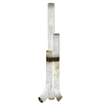 Торшер геометрический с тремя мраморными плафонами Marble Tripod варинант исполнения - 1 | Loft Concept в Твери