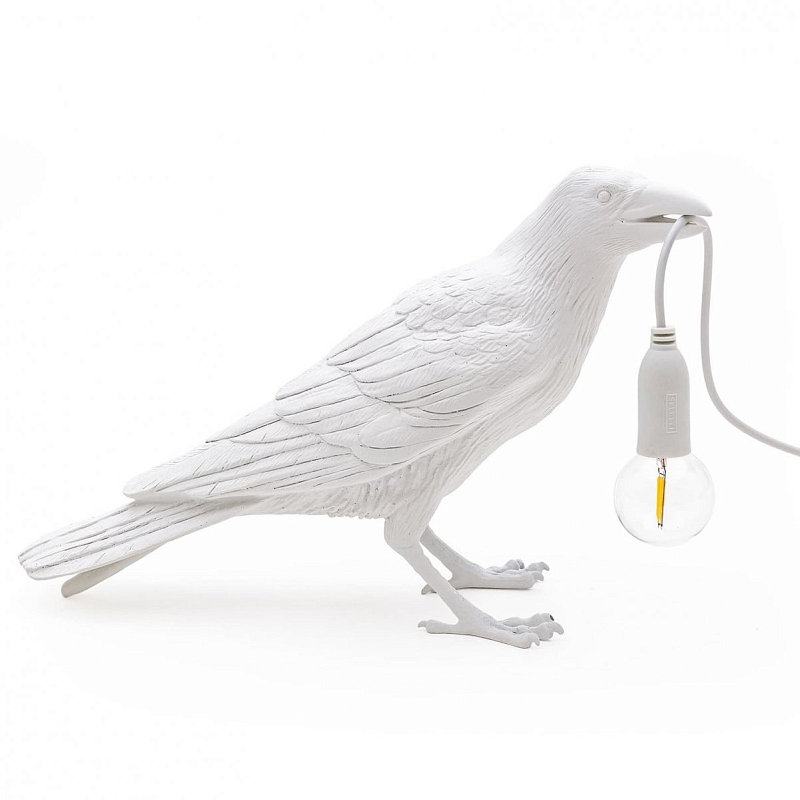 Настольная лампа Seletti Bird Lamp White Waiting Белый Настольная лампа Seletti Bird Lamp White Waiting Белый в Твери | Loft Concept