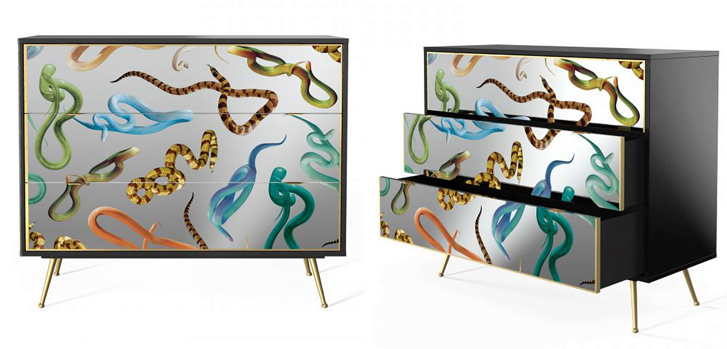 Комод Seletti Chest of Three Drawers Snakes Комод Seletti Chest of Three Drawers Snakes - Loft-Concept в Твери
