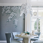 Обои ручная роспись Jasmine Standard colourway on Wood Ash slub silk варинант исполнения - 1 | Loft Concept в Твери