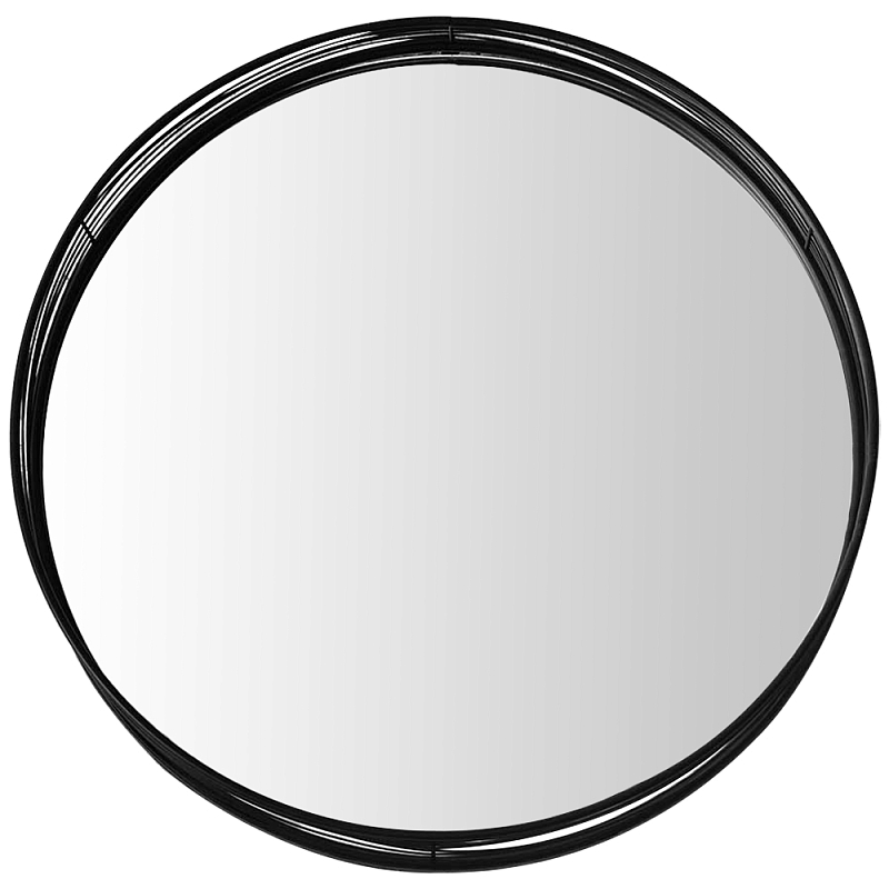 Круглое настенное зеркало Mireio Mirror Черный Круглое настенное зеркало Mireio Mirror Черный в Твери | Loft Concept