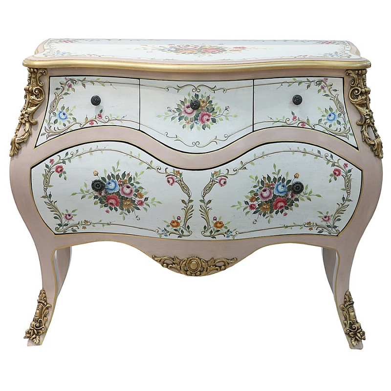 Комод Rococo Reminder Белый Золотой в Твери | Loft Concept 