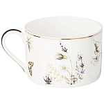Чайная пара из фарфора с рисунком цветов 190 мл Garden Whisper Porcelain Set  варинант исполнения - 1 | Loft Concept в Твери