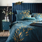 Тумба с одной дверцей Scale Ornament Blue Nightstand варинант исполнения - 4 | Loft Concept в Твери