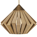 Подвесной светильник из толстых деревянных реек Wooden Slats варинант исполнения - 1 | Loft Concept в Твери