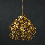 Подвесной светильник золотой с декором в виде лепестков клевера Hanging Clover варинант исполнения - 3 | Loft Concept в Твери