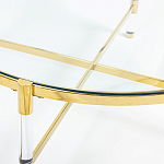 Кофейный столик со столешницей из стекла Crossy варинант исполнения - 2 | Loft Concept в Твери