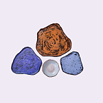 Сет из 4-х тарелок «SAPPHIRE» варинант исполнения - 2 | Loft Concept в Твери