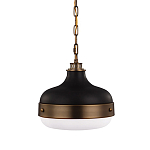 Подвесной светильник с круглым белым плафоном в индустриальном стиле Feiss варинант исполнения - 1 | Loft Concept в Твери