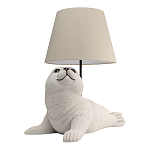 Настольная лампа в детскую Белый морской котик варинант исполнения - 2 | Loft Concept в Твери