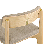 Барный стул из массива ясеня Elegant Ash Shape варинант исполнения - 1 | Loft Concept в Твери