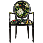 Стул с подлокотниками из натурального бука с изображением птиц и цветов Blooming Birds варинант исполнения - 1 | Loft Concept в Твери