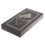 Подарочные нарды из натурального камня с гравировкой Backgammon from Stone варинант исполнения - 8 | Loft Concept в Твери
