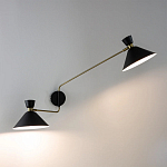 Бра с 2-мя поворотными плафонами Davy Duo Wall Lamp варинант исполнения - 6 | Loft Concept в Твери