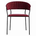 Стул мягкий с бархатистой велюровой спинкой и сиденьем Wine Chair варинант исполнения - 1 | Loft Concept в Твери