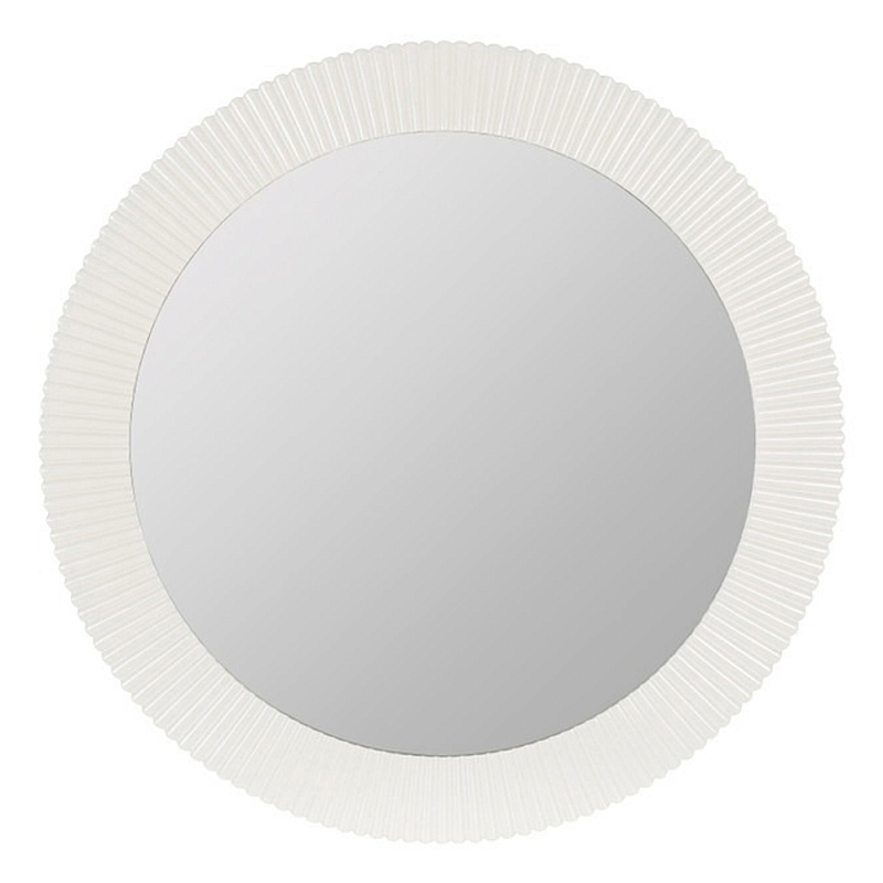 Зеркало в круглой фактурной раме Mirror Modern Texture белое Белый в Твери | Loft Concept 