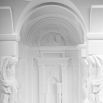 Встраиваемый в стену гипсовый светильник под покраску с колоннами и арками в античном стиле Antiquity Athena варинант исполнения - 10 | Loft Concept в Твери