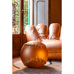 Дизайнерский кожаный пуф в виде бейсбольного мяча Poltronova Joe Ball Pouf варинант исполнения - 5 | Loft Concept в Твери