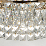 Потолочный светильник круглый с прозрачными подвесками Lunet варинант исполнения - 8 | Loft Concept в Твери