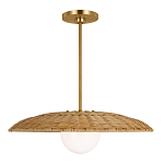 Люстра круглая из ротанга Long Lasting Chandelier варинант исполнения - 1 | Loft Concept в Твери