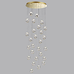 Люстра каскадня с 27-ю прозрачными шарообразными подвесами Bubbles Bocci варинант исполнения - 2 | Loft Concept в Твери