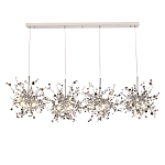 Люстра подвесная из четырех частей с металлическими круглыми элементами Terzani Argent варинант исполнения - 4 | Loft Concept в Твери