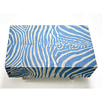 Кофейный стол Kenya Coffee Table Bone Inlay ZEBRA blue варинант исполнения - 1 | Loft Concept в Твери