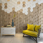 Гипсовая 3D панель с принтографией PM-47 варинант исполнения - 2 | Loft Concept в Твери