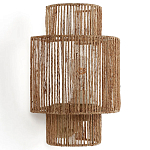 Бра с плетенным из джута плафоном Jutti H30 см варинант исполнения - 1 | Loft Concept в Твери