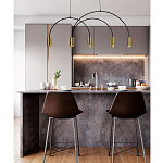 Линейный светильник с дугообразным каркасом Daviau Linear Arch Light 5 варинант исполнения - 2 | Loft Concept в Твери