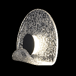 Бра из текстурированного прозрачного стекла с изогнутым краем Textured Glass  варинант исполнения - 1 | Loft Concept в Твери