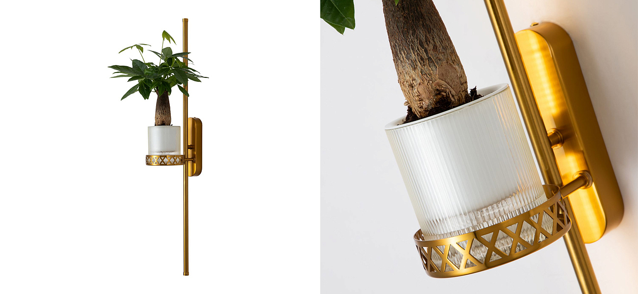 Бра с подставкой для кашпо Plants and Lamps 12 W Бра с подставкой для кашпо Plants and Lamps 12 W - Loft-Concept в Твери