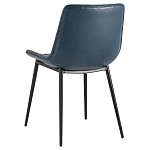 Стул с обивкой из экокожи темно-синего цвета RHOMBUSES UPHOLSTERY варинант исполнения - 4 | Loft Concept в Твери