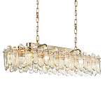 Люстра подвесная овальная с хрустальными овальными подвесками Harmonica варинант исполнения - 1 | Loft Concept в Твери