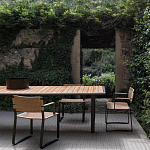 Дизайнерский стул с каркасом из металла с плетеными сиденьем и спинкой GREEN POINT Chair варинант исполнения - 9 | Loft Concept в Твери