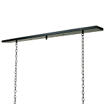 Люстра прямоугольная с 4-мя прозрачными цилиндрическими плафонами  Stamped Cylinders варинант исполнения - 2 | Loft Concept в Твери