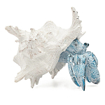 Статуэтка голубой рак с белой раковиной Marine Accessories варинант исполнения - 1 | Loft Concept в Твери