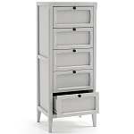 Комод узкий с 5-ю ящиками серый Silva Grey Chest of Drawers варинант исполнения - 3 | Loft Concept в Твери