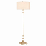 Торшер с абажуром в форме цилиндра на золотистом каркасе Floor lamp Amanda варинант исполнения - 2 | Loft Concept в Твери