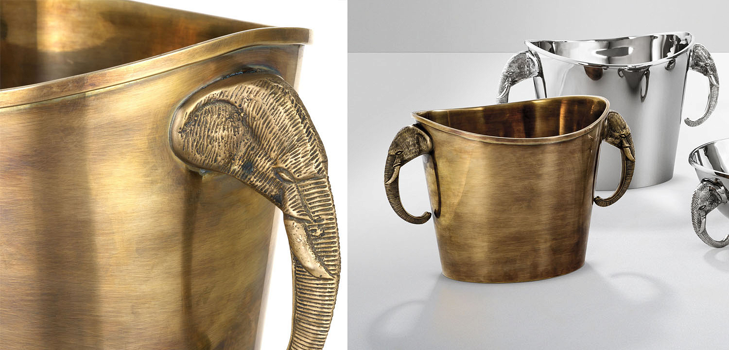 Ведерко для льда Eichholtz WINE COOLER MAHARAJA brass Ведерко для льда Eichholtz WINE COOLER MAHARAJA brass - Loft-Concept в Твери