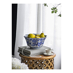 Чаша белая с синим цветочным узором Chino Dishes варинант исполнения - 2 | Loft Concept в Твери