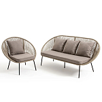 Садовое кресло Аcapulco Grey Chair варинант исполнения - 6 | Loft Concept в Твери