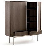 Шкаф из серого дуба Sawada Gray Oak Cabinet варинант исполнения - 3 | Loft Concept в Твери