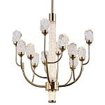 Люстра с декором в виде кристаллов из хрусталя Kenneth Crystal Stone Chandelier 12 варинант исполнения - 1 | Loft Concept в Твери